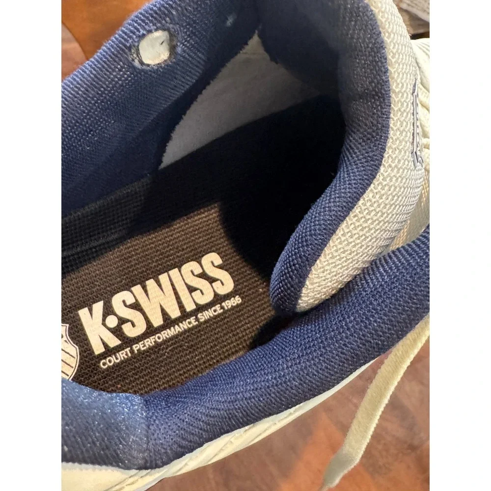 K-Swiss Hypercourt Express‎ 2 Men's 11.5 White/Navy Tennis Shoes 06613-090